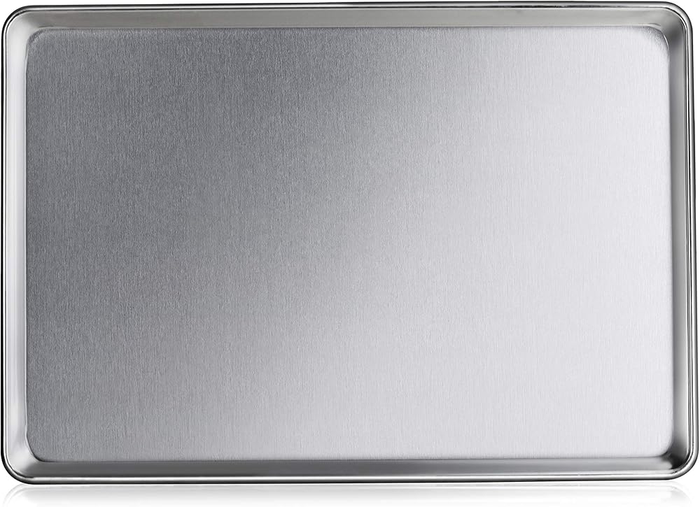 New Star Foodservice 36756 Commercial-Grade 16-Gauge Aluminum Sheet Pan/Bun Pan, 18