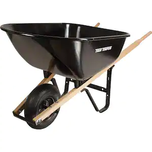 True Temper 6 cu. ft. Steel Wheelbarrow