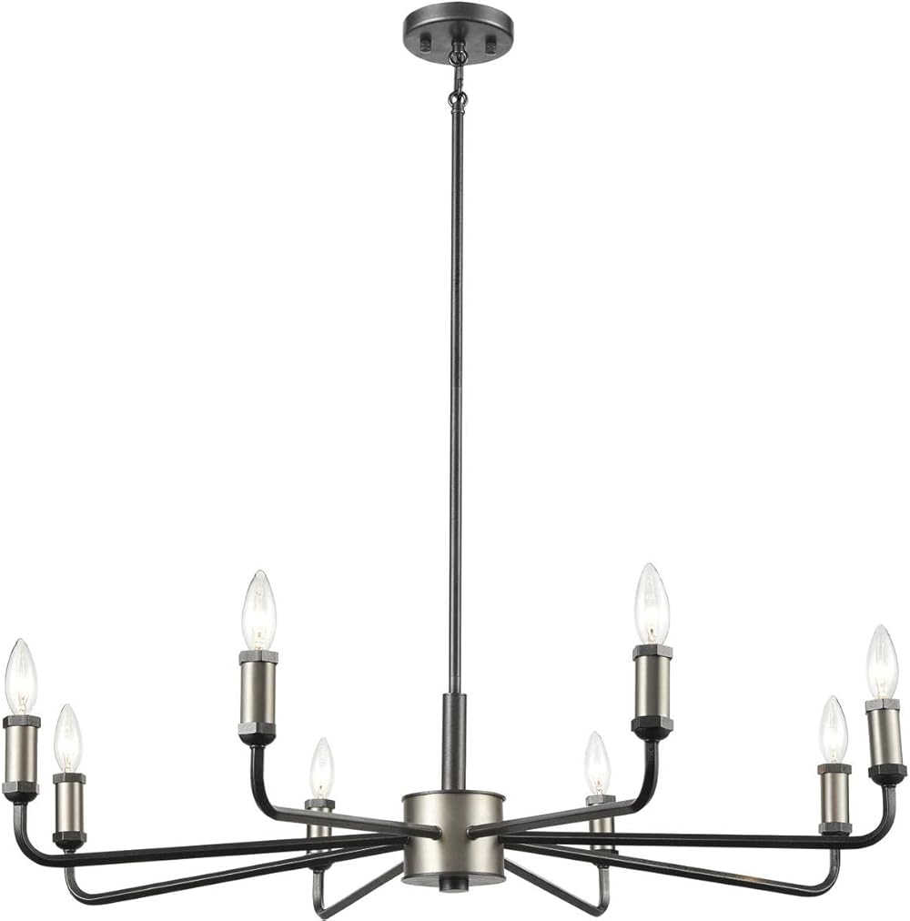 Elk Home 15396/8 Cortlandt 36'' Wide 8-Light Chandelier in Iron