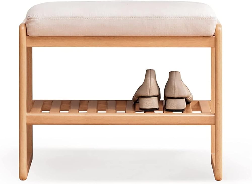 Shoe Storage Bench Entryway Hallway Furniture, Modern Shoe Rack Bench Shoe Organizer for Entryway, Perfect for Hallway Living Room Bedroom Corridor(60 * 30 * 42 cm)