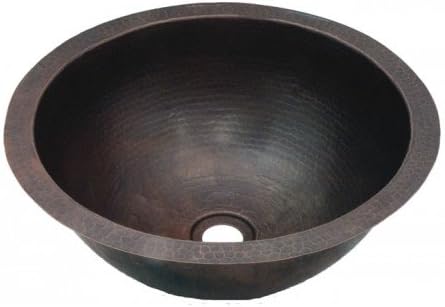 CPBR17 17 Inch Undermount Copper Vanity Sink