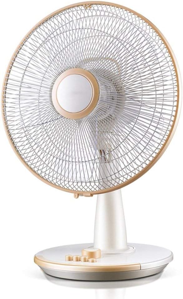 Electric Fan Electric Fan Home Silent Desktop Fan Timing Shaking His Head Fan Energy Saving Fan Fan (Color : Rose Gold)