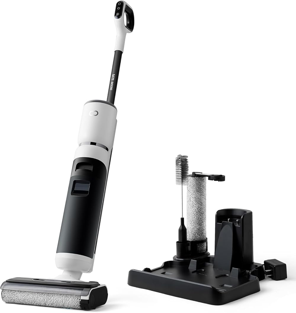 W10 16000PA Cordless Wet Dry Vacuum Cleaner with Self Cleaning, Vacuum and Mop, All in One Mop Vacuum Cleaner with Dual Sided Cleaning for Hard Floor, Carpets, 66 dBA Low Noise, 8.8 lbs