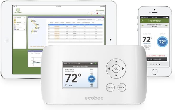 EB-EMSSi-01 2 Heat 2 Cool Energy Management System Busness/Commercial Thermostat, Full Color NON-Touch Screen, Internet Enabled