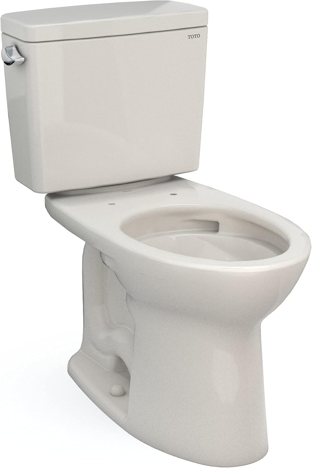 TOTO Drake Two-Piece Elongated 1.6 GPF Universal Height TORNADO FLUSH Toilet with CEFIONTECT, Sedona Beige - CST776CSFG#12