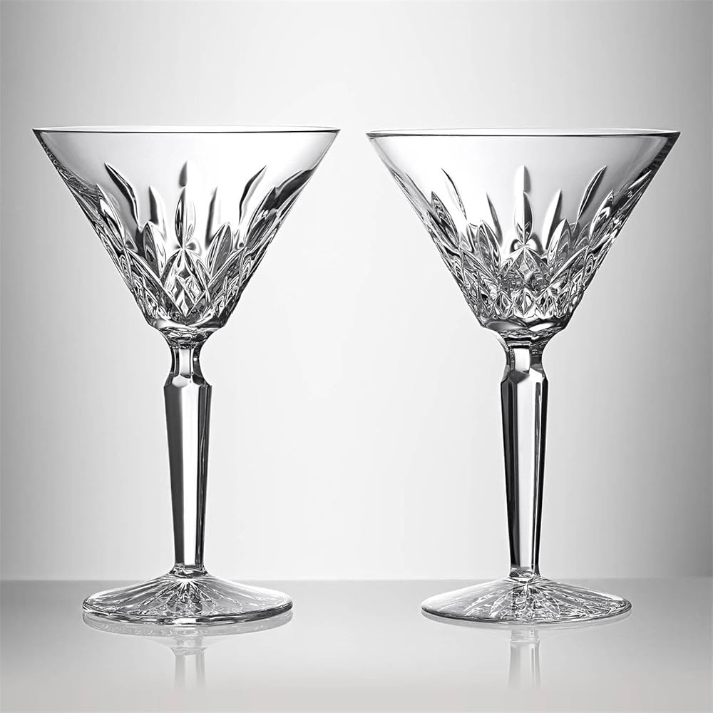 Waterford Lismore Martini Glass, Set of 2