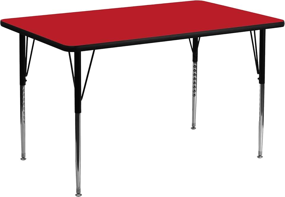 Flash Furniture 24x48 REC Red Activity table, 24