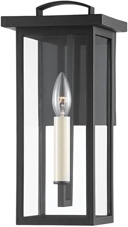 Eden - 1 Light Outdoor Wall Mount in Mission Style-14 Inches Tall and 6.5 Inches Wide-Black Finish