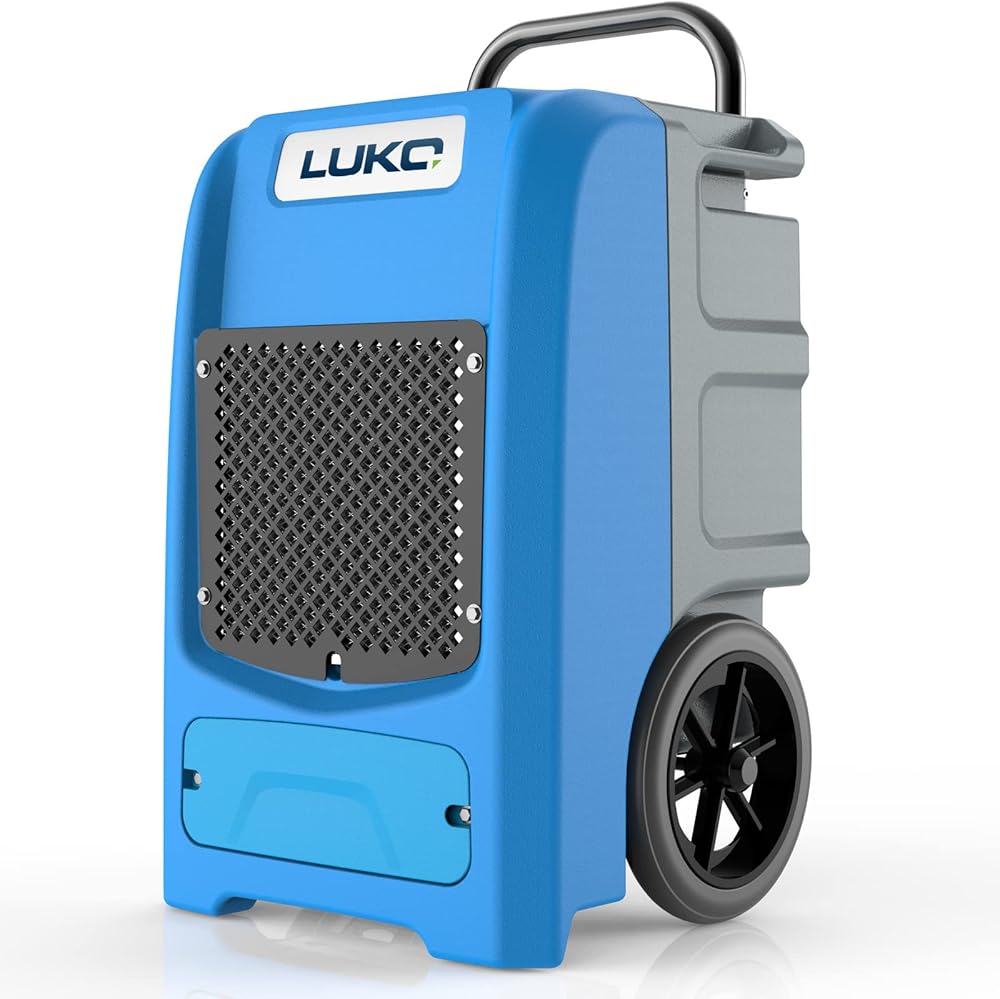 LUKO Commercial Dehumidifier with Pump, 190 Pints Large Capacity Industrial Dehumidifier for Basement, Large Space, Industrial Dehumidifier for Home, Large Room, Warehouse, Garages & Job Sites