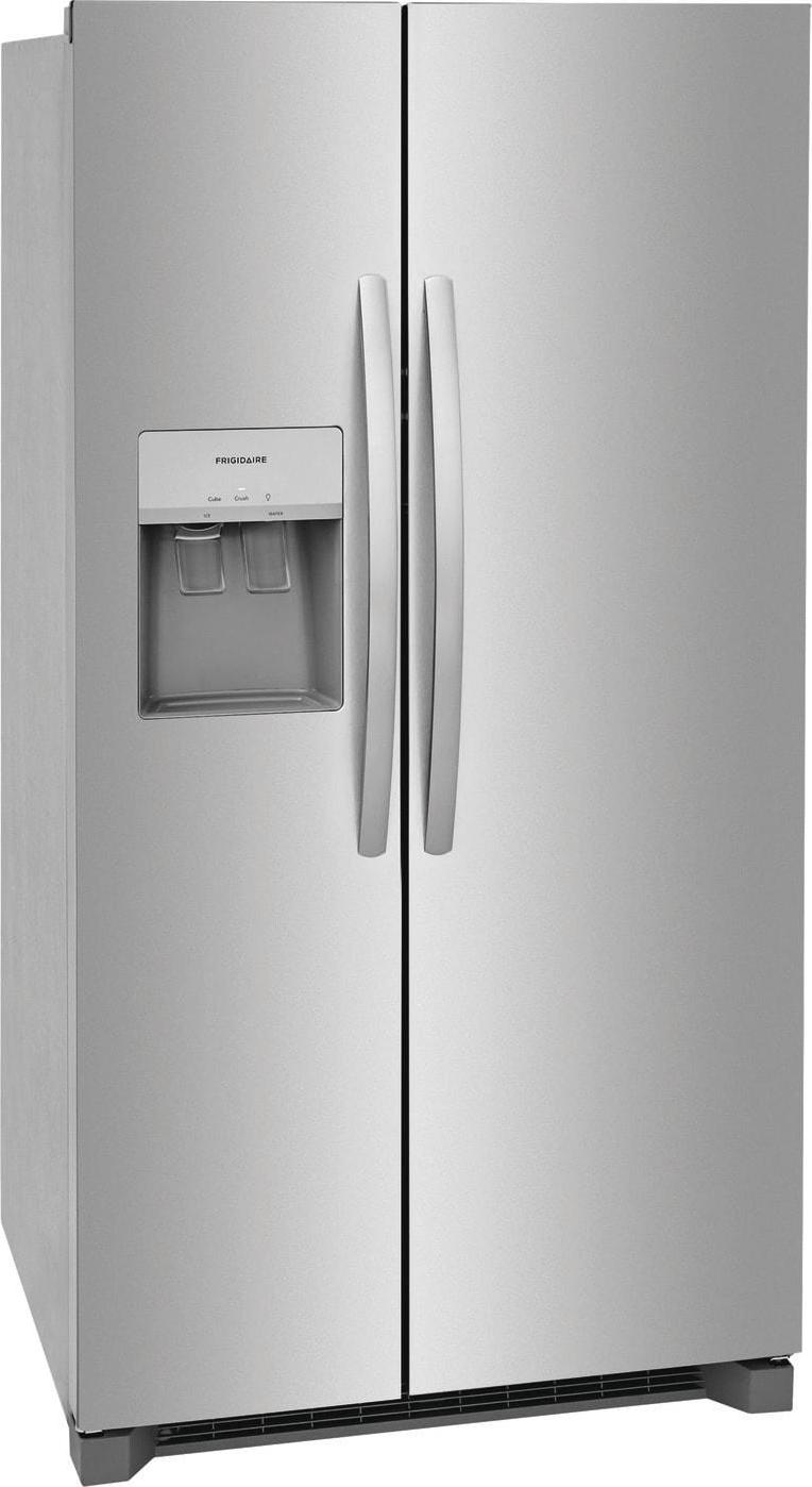 Frigidaire 25.6-cu ft Side-by-Side Refrigerator with Ice Maker (Stainless Steel) ENERGY STAR