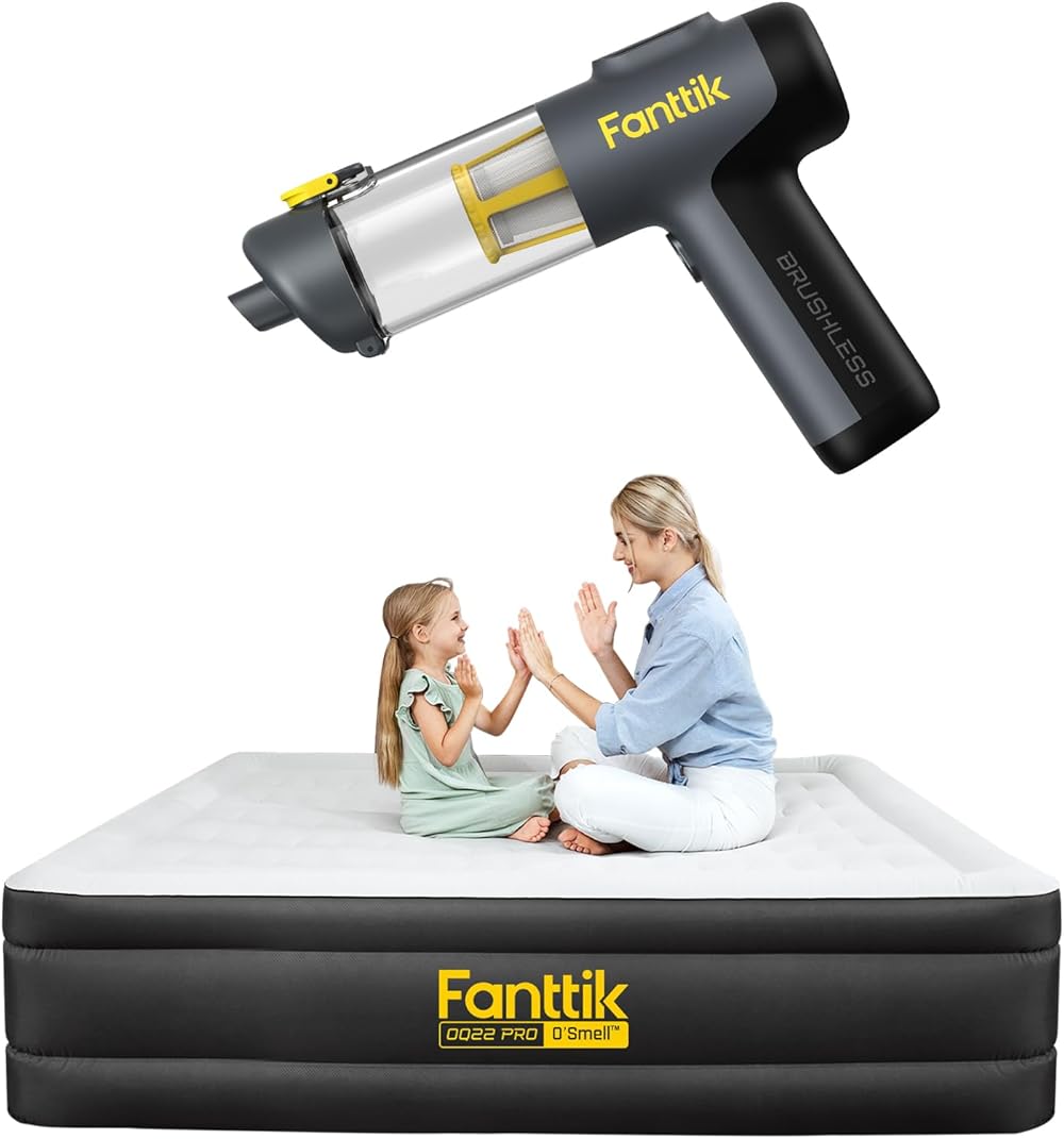 Fanttik Slim V9 Mix Car Vacuum OQ22 Pro Air Matress Queen with Built-in Pump