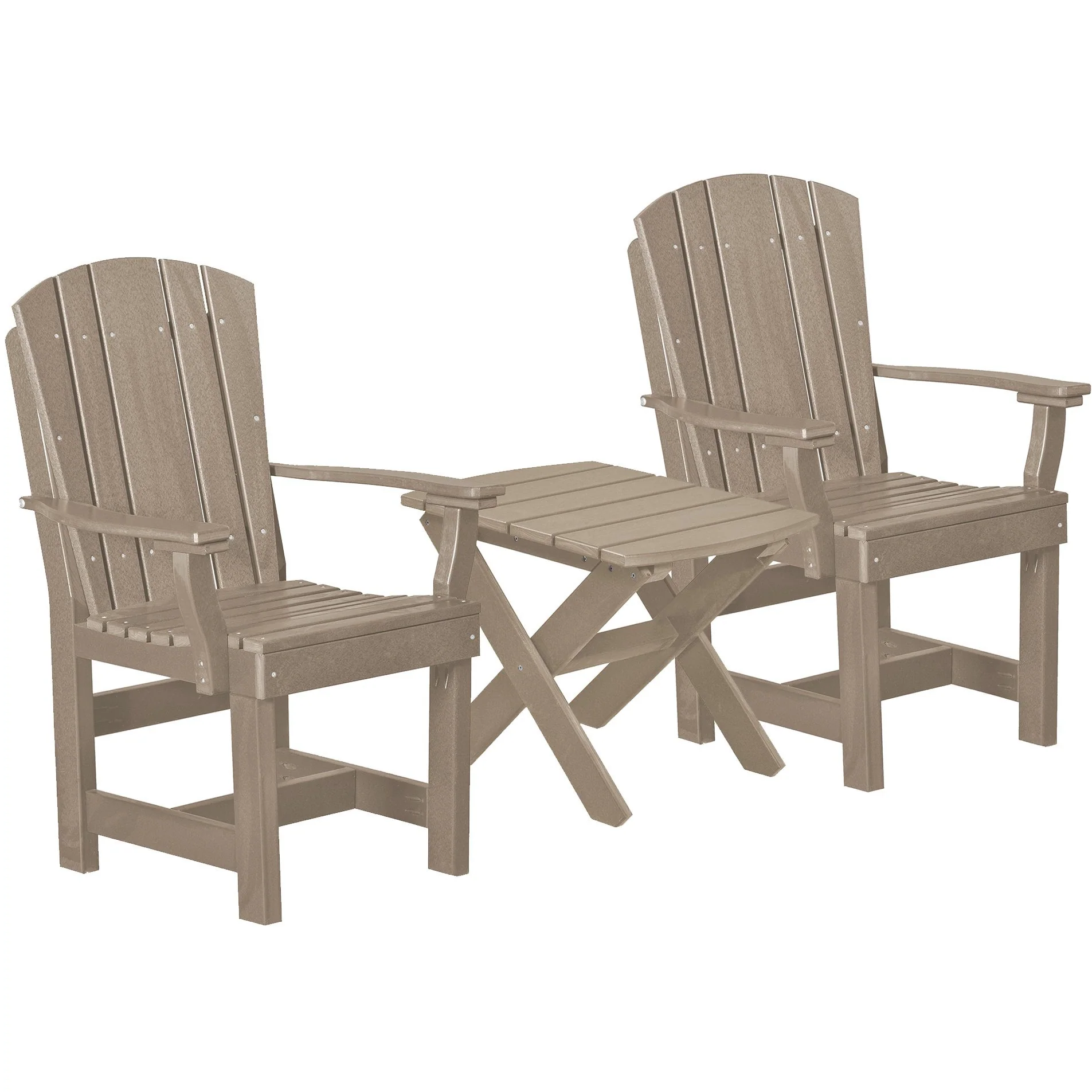 3pc Upright Plantation Bistro Set