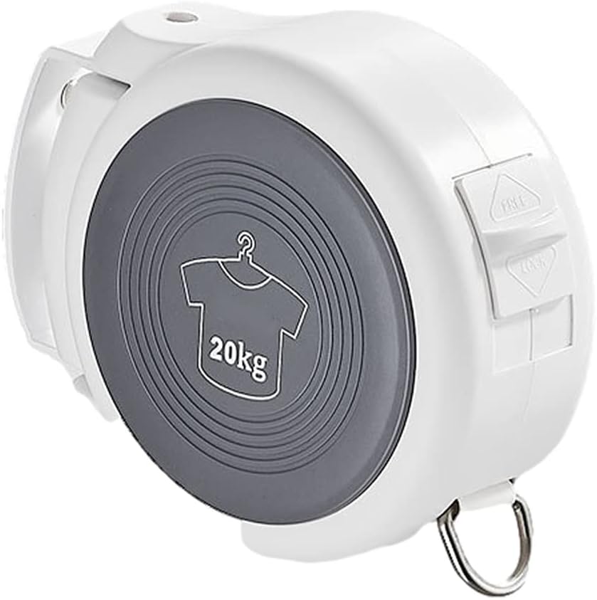 4.2 Meter Retractable Reel Clothes Lines Washing Line Rope Washing Line Laundry Line Indoor Wall Mounted Clothes Dryer Lines (Color : OneColor, Size : 4.2 M)