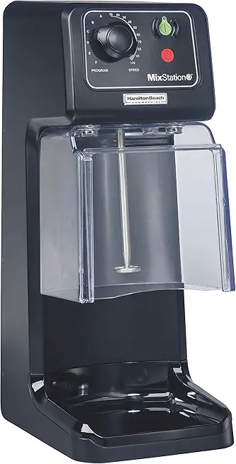 Hamilton Beach Commercial MixStation Drink Mixer, 3/4 HP Motor, Programmable, Variable Speed, Easy to Clean, NSF Certified, HMD1000 BLACK