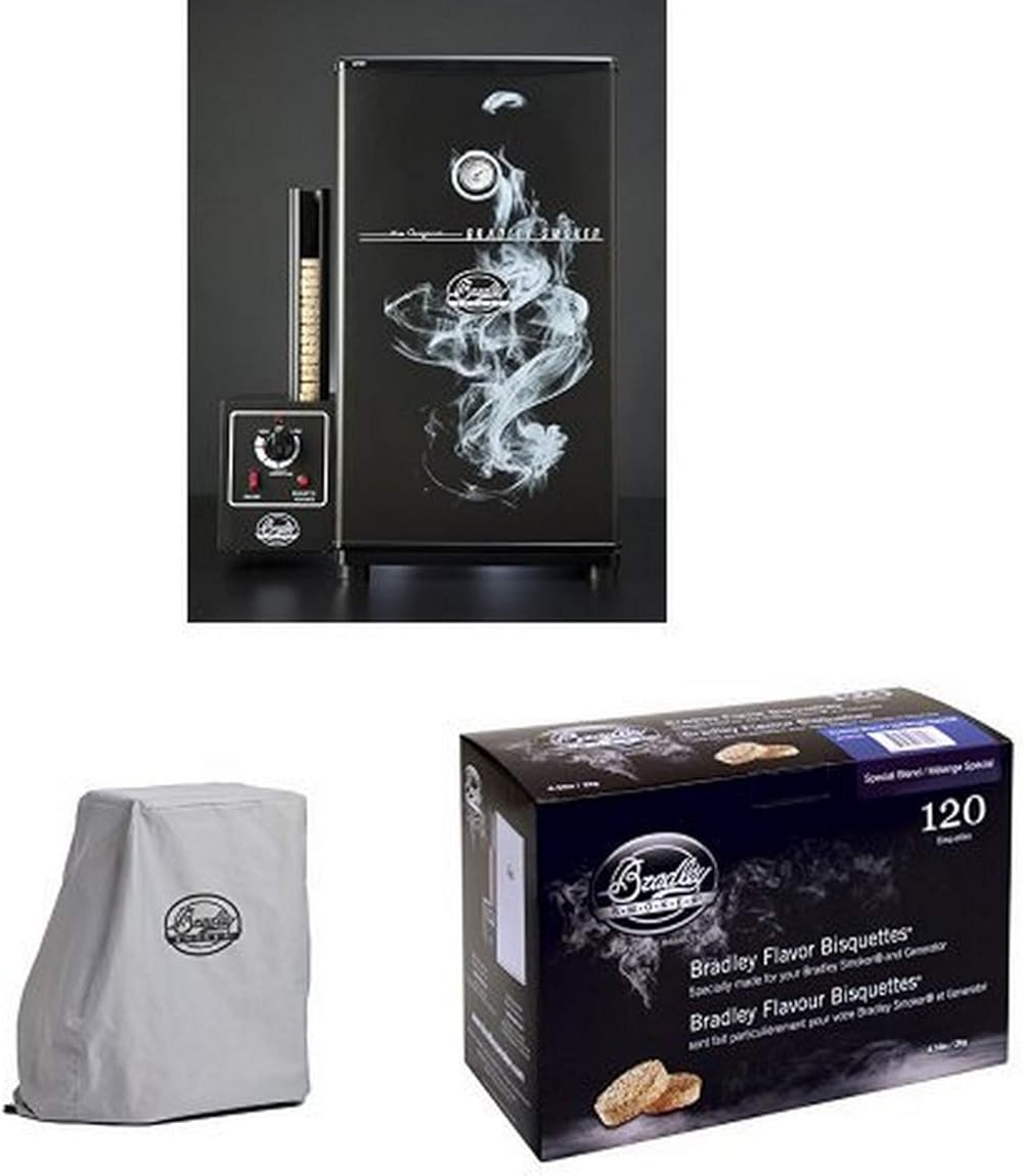 Bradley Smokers Original Smoker + Cover + Bisquettes