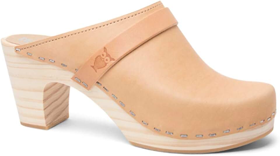 Swedish Handmade Wooden Clog Mule | Maya