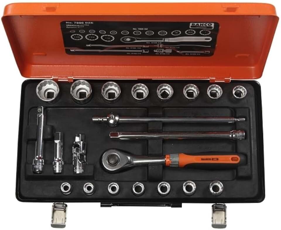 Bacho 7886Dze 1/2-Inch Socket Set