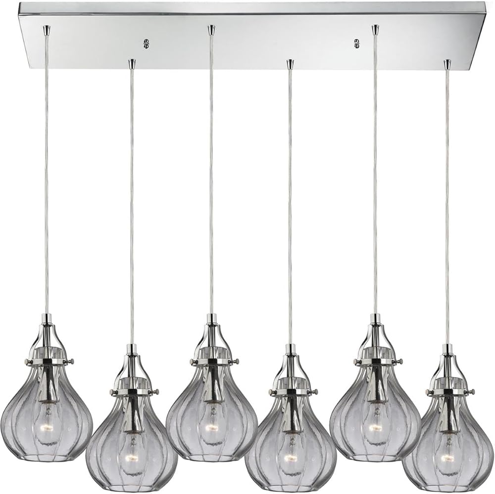 46014/6RC Danica Collection 6 Light Chandelier, 10 x 9 x 30