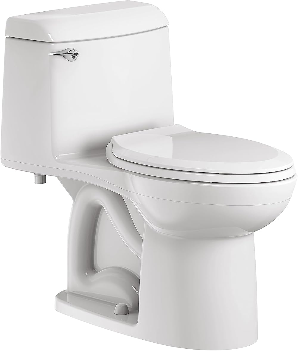 American Standard 2004314.020 Champion 4 One-Piece Toilet with Toilet Seat, Elongated Front, Standard Height, White, 1.6 gpf