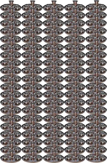 Pack of 100 Sets Stainless Steel Copper Traditional Dinnerware Set Of Thali Plate, Bowls, Glass And Spoon, Diameter 12-Inch