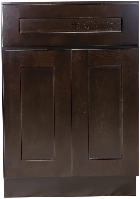 Design House Brookings Unassembled Shaker Kitchen, Base Cabinet, Espresso