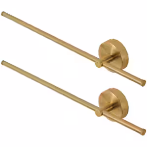 Deyidn 31.5 in. 2-Light Gold LED Wall Sconce with Remote Control Dimmable Multicolor, DIY 350-Degree Rotate, Memory Function