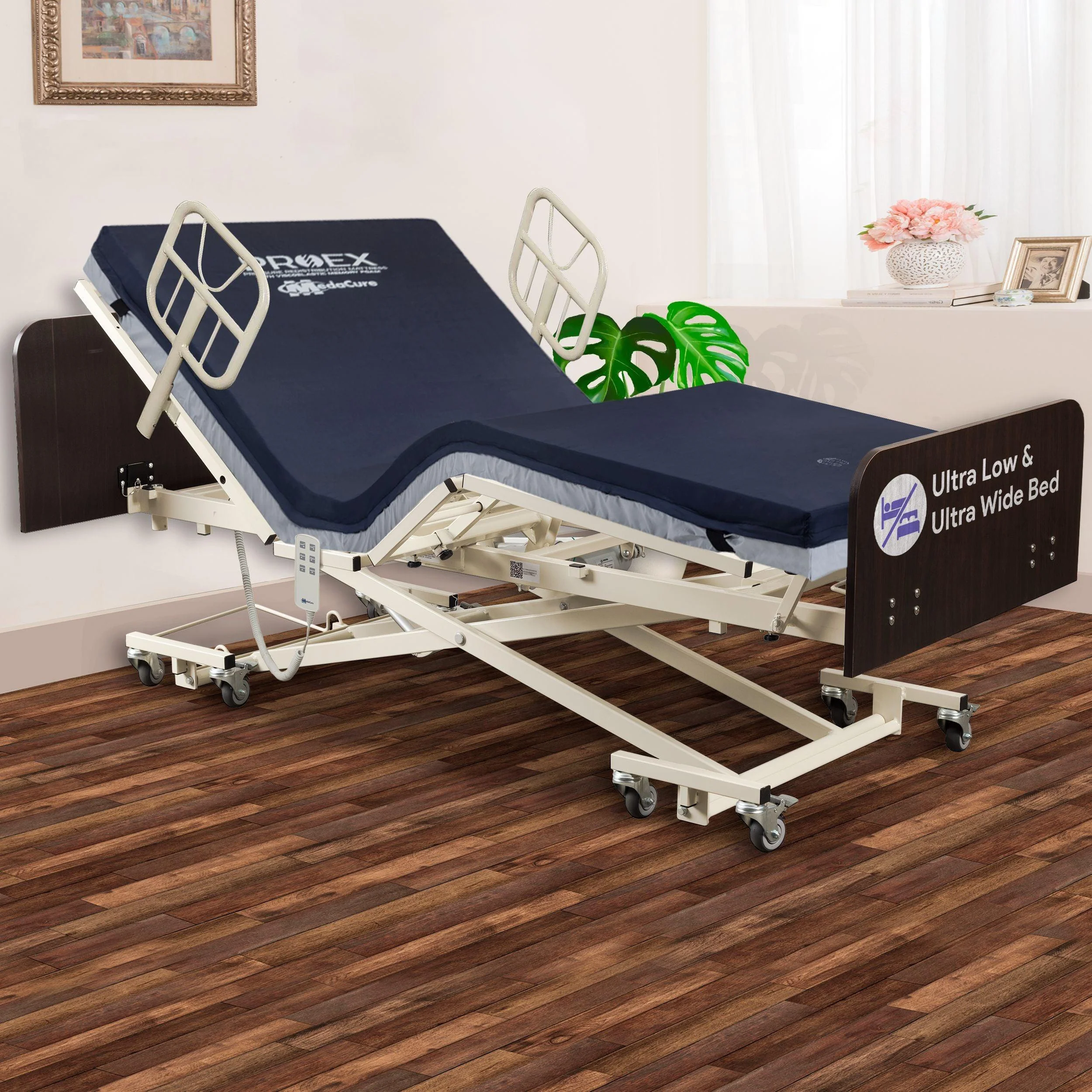 Ultra Low and High Adjustable Electric Hospital Bed