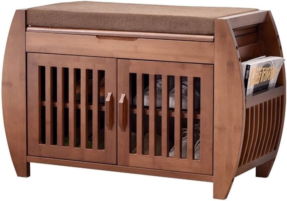 Shoe Storage Bench Entryway Hallway Furniture, Storage Benches Shoe Holder Bench Small Shoe Storage Bench Multifunctional Storage Stool at The Door Shoe Cabinet(72 * 32 * 46.5 cm)