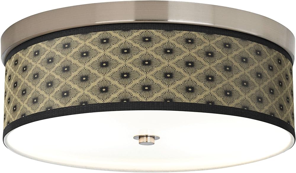 Rustic Flora Giclee Energy Efficient Ceiling Light with Print Shade