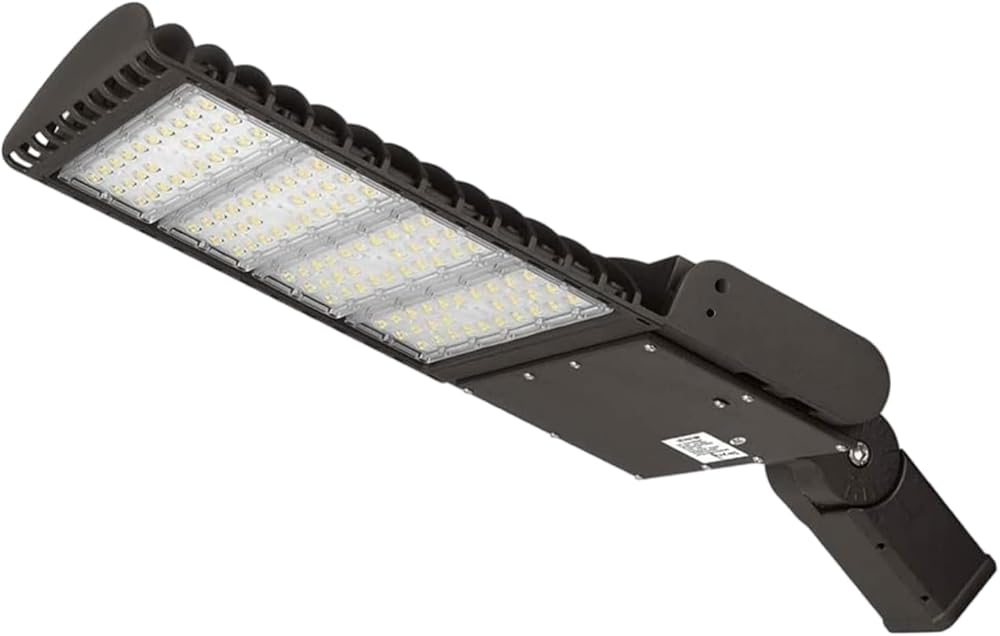 LED Area Light Parking Lot Light 400W Street Light 5700K 56000LM Commercial Area Lighting Shoebox Pole Lights Fixture Super Bright IP65 Waterproof Outdoor Slip Fitter Mounting ETL Listed