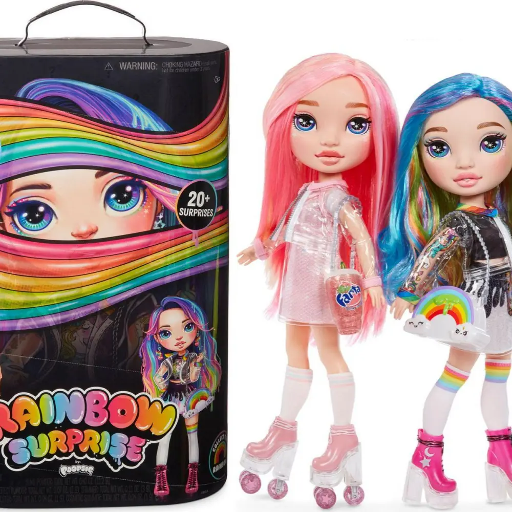 Rainbow Surprise by Poopsie: 14 Doll with 20+ Slime and Fashion Surprises, Rainbow Dream or Pixie Rose