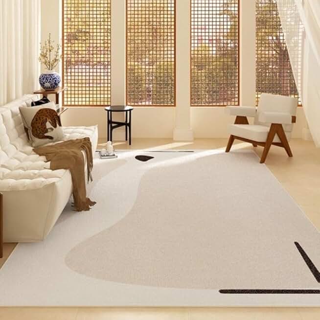 Polka Dot Minimalist Light Luxury Decoration Living Room Carpet Coffee Table Mat Room Bedroom Plush Rug,WR923,HM,100x150cm