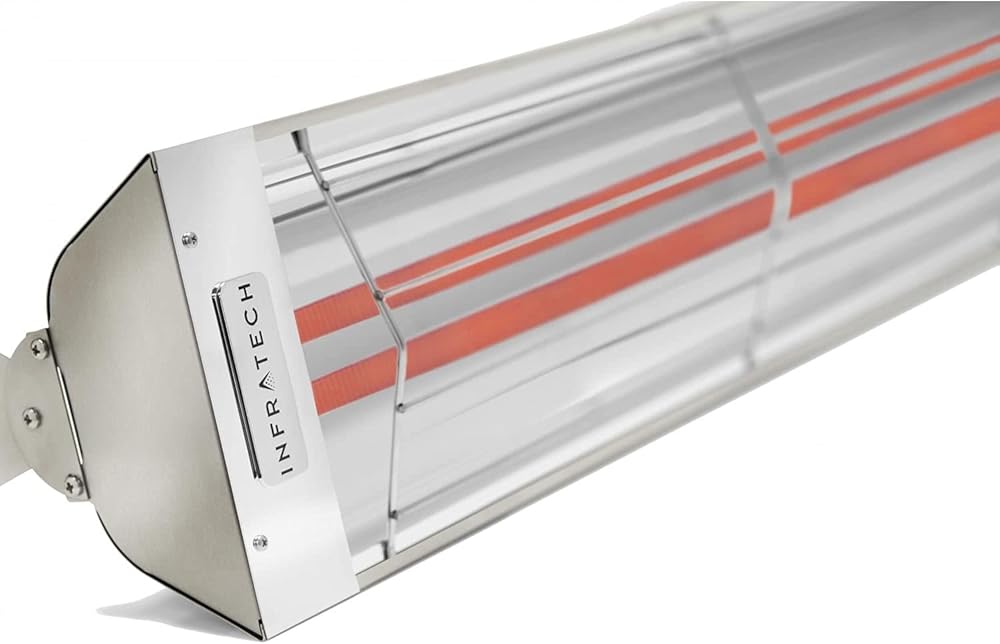 Infratech WD3024SS Dual Element 3,000 Watt Electric Patio Heater, Choose Finish: Stainless Steel