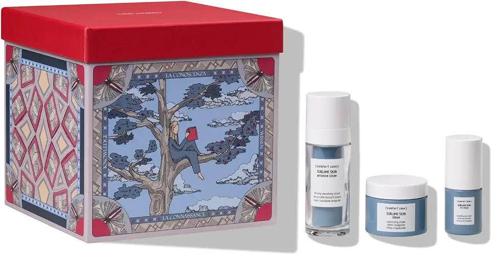 [comfort zone] Gift Collection: Sublime Skin Kit, a Replumping Firming Face Set, Includes Sublime Skin Cream, Sublime Skin Serum and Sublime Skin Soothing Eye Cream, For Normal To Dry Skin| 3-Piece