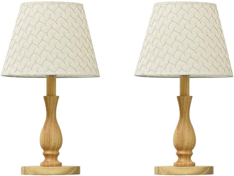 Modern Durable and Beautiful Bedroom Bedside Lamp Romantic and Warm LED Eye Protection Table Light Modern Minimalist Wood Desk Light Pure Natural Wood Lamp Body Durable Desktop Lights Decor