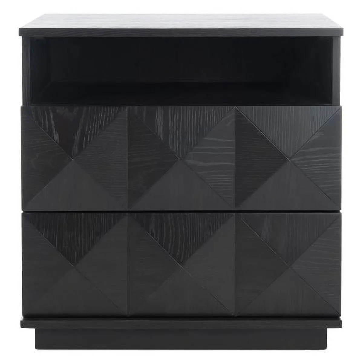 Safavieh  Couture Patty 2 Drawer Nightstand - Black Black.