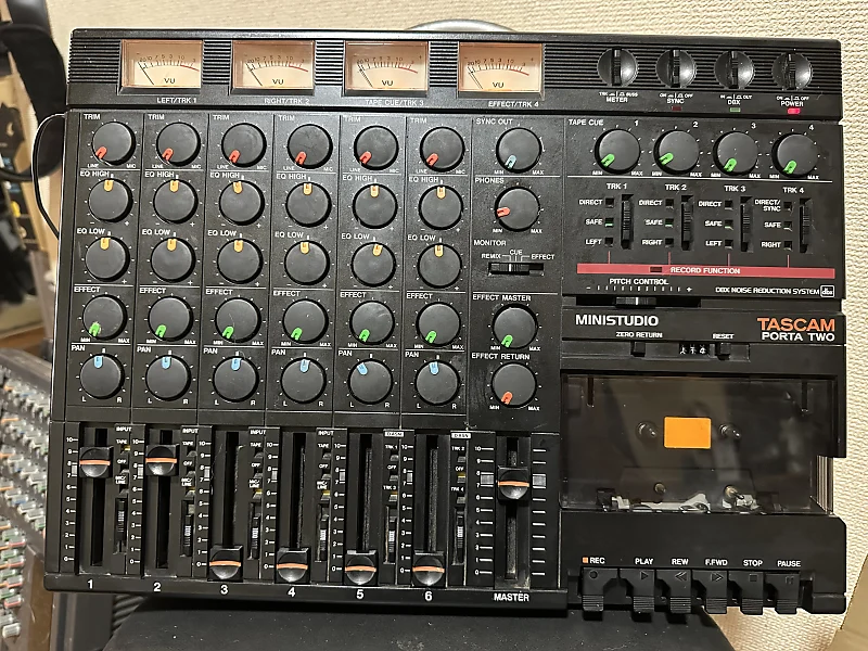 TASCAM Porta Two Ministudio 4-Track Cassette Recorder 1980s - Gray