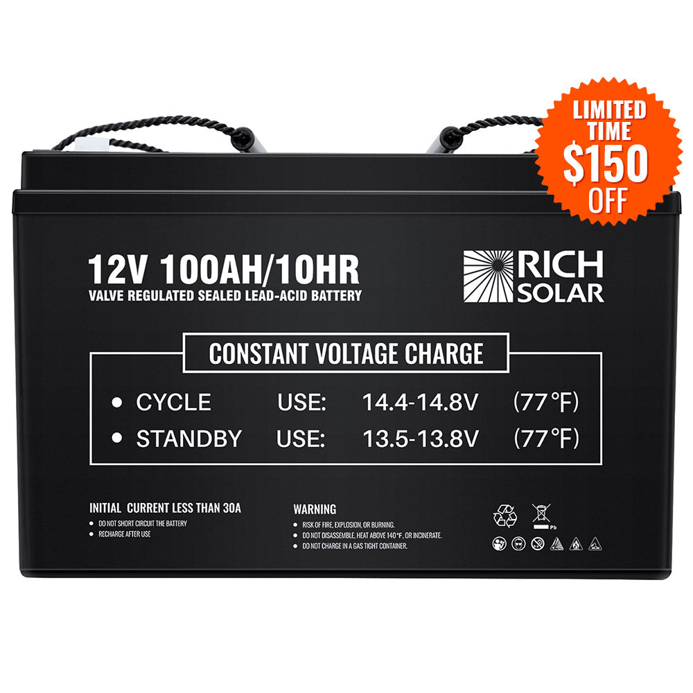 12V 100Ah Deep Cycle AGM Battery