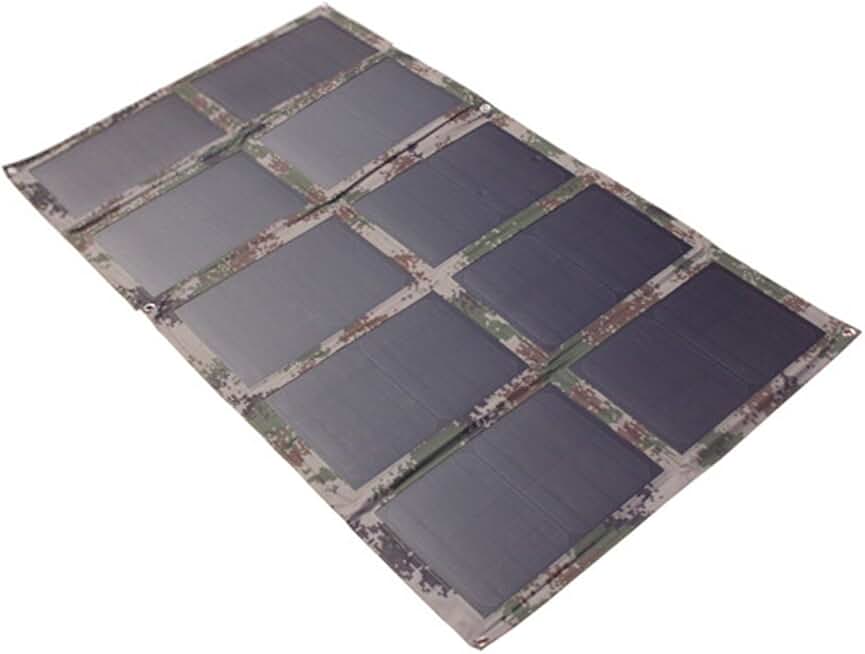 100Watt 12V Portable Solar Array Foldable Cloth Solar Panels Solar Powered Battery Car/RV/Laptop/Computer Charger (Digital Camouflage)