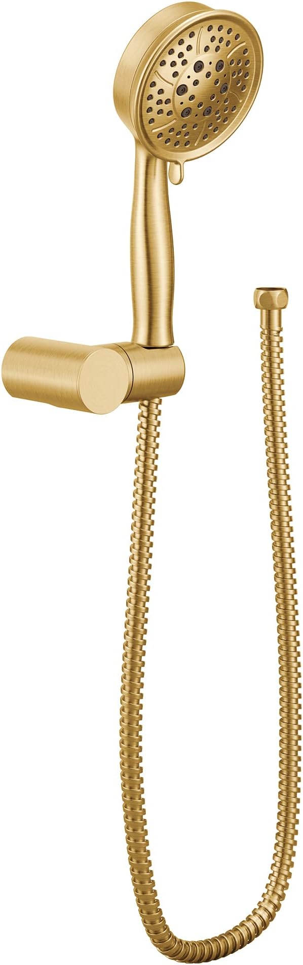 Moen 3636EPBG Acc-Core Four Function Eco-Performance Handheld Shower with Wall Bracket and 69-Inch Hose, Brushed Gold