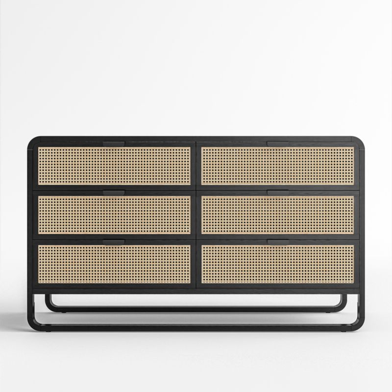 Anaise Cane Six-Drawer Dresser