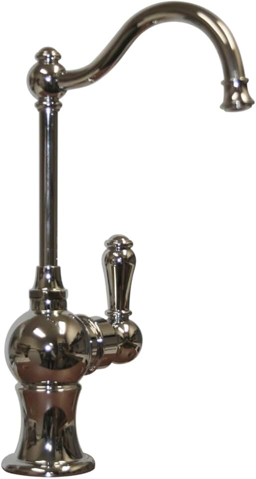 Whitehaus WHFH3-C4121-POCH Point Of Use 4 1/4-Inch Drinking Water Faucet with Traditional Spout, Polished Chrome