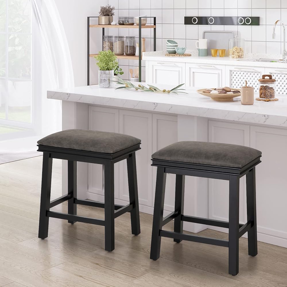 Sophia & William Counter Height Bar Stools Set of 2 for Kitchen Island, 24