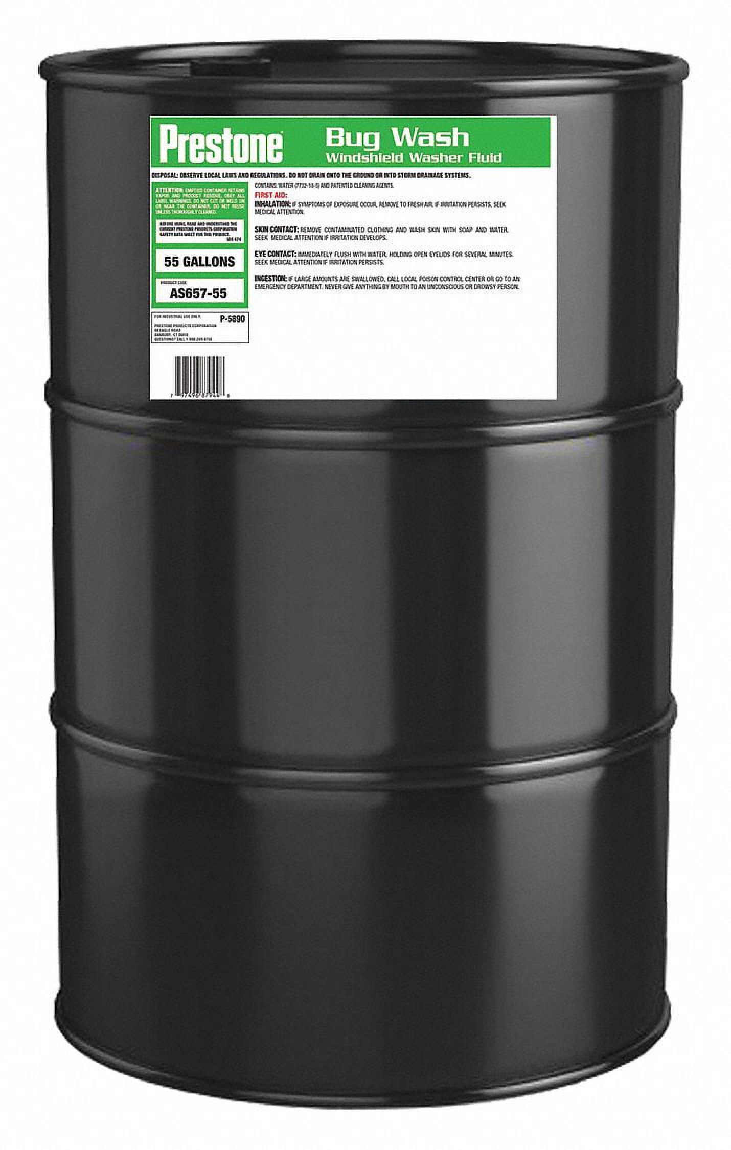 Prestone Windshield Washer,55 gal. Size,Drum  AS657-55