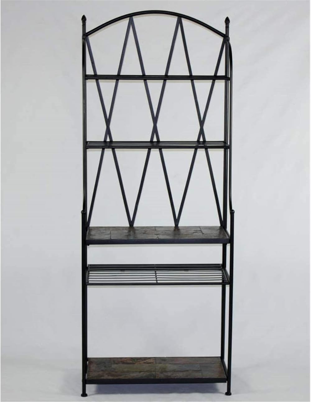 Baker's Rack with Slate Top, Metal/Slate
