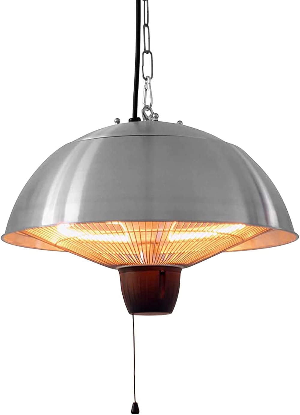 NaoSIn-Ni Electric Hanging Patio Heater,1500W Ceiling Mounted Infrared Space Heaters 3 Power Levels IP55 Waterproof for Courtyard Garage Garden Outdoor