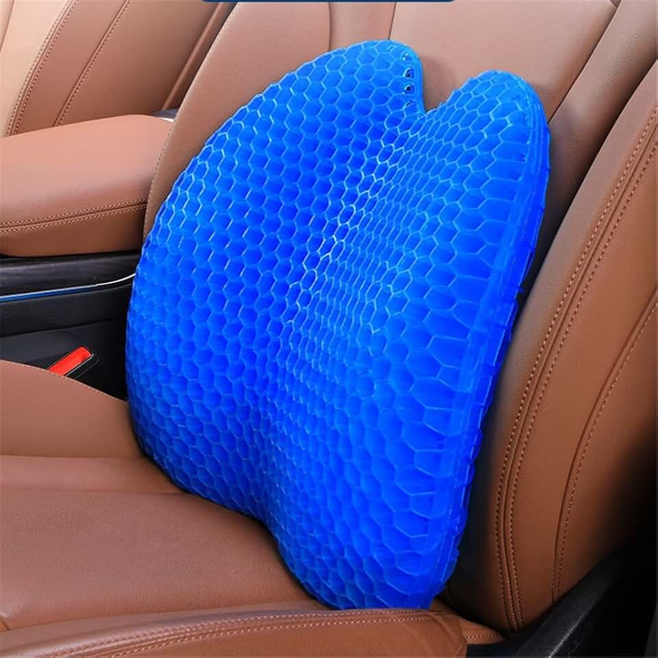 Car Seat Office Chair Massage Back Lumbar Support Mesh Ventilate Cushion Pad Wear-Resistant Soft and Comfortable Cushion