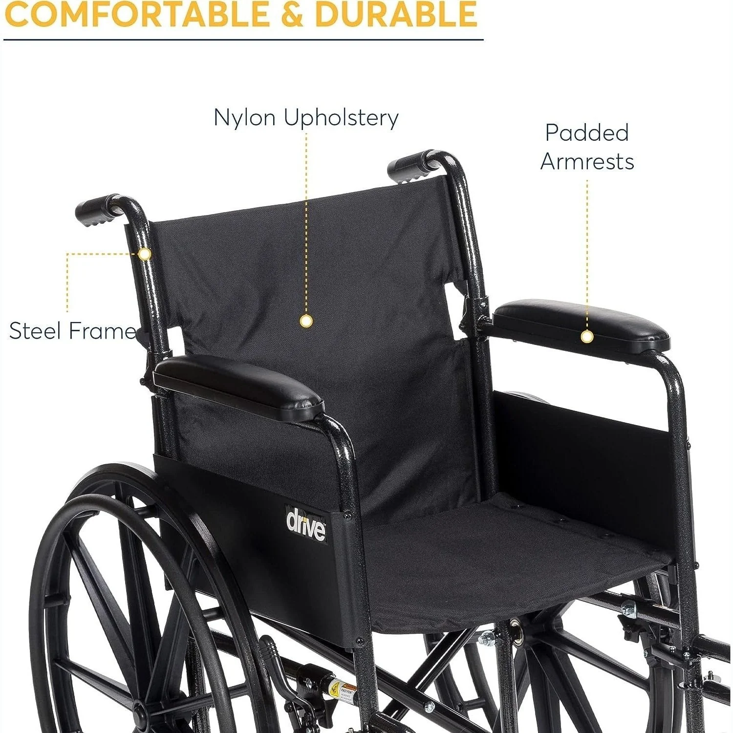 Silver Sport 1 Wheelchair with Full Arms and Swing away Removable Footrest