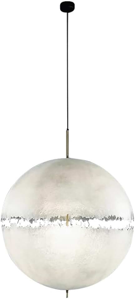 Dining Room Moon Chandelier Creative Art Simple Living Room Bedroom Round Ball Lamp Ltalian Designer Light Fixtures, Kitchen Island Light, Hallway, Restaurant, Villa, Apartment