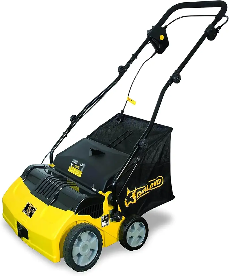 Artificial Turf Sweeper by Roll & Comb, Electric Power Vacuum for Artificial Grass, Awesome Gift for Dad and Gardeners, Corded Electric Lawn Sweeper, Leaf Collector, Model 502e, 39.5lb.